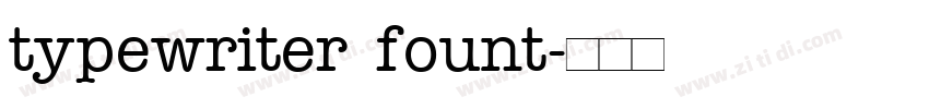 typewriter fount字体转换
